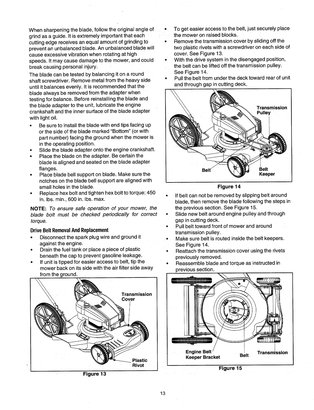 MTD Series 520 Thru 530 manual 