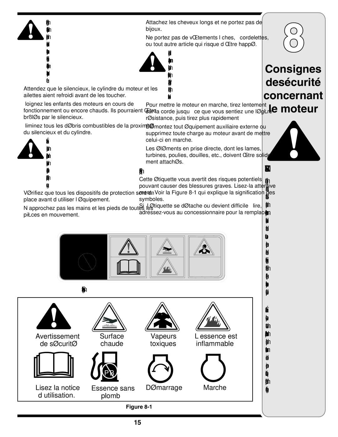 MTD Series 54M warranty Signification leur et internationaux Symboles Pb, Bijoux, Sécurité de étiquettes des Emplacement 