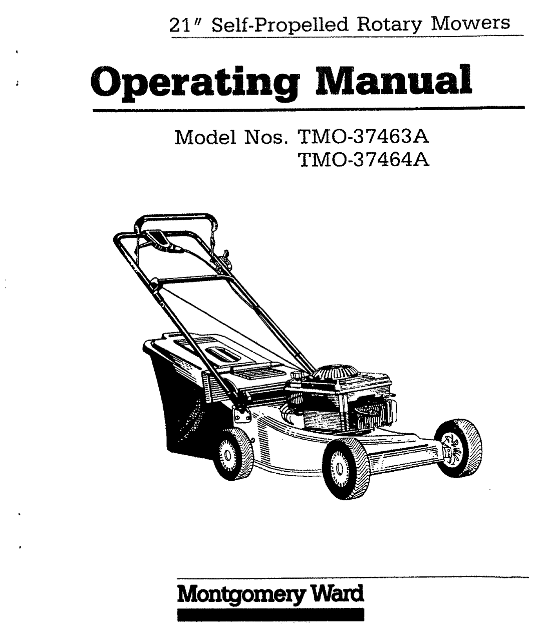 MTD TMO-37463A, TMO-37464A manual 