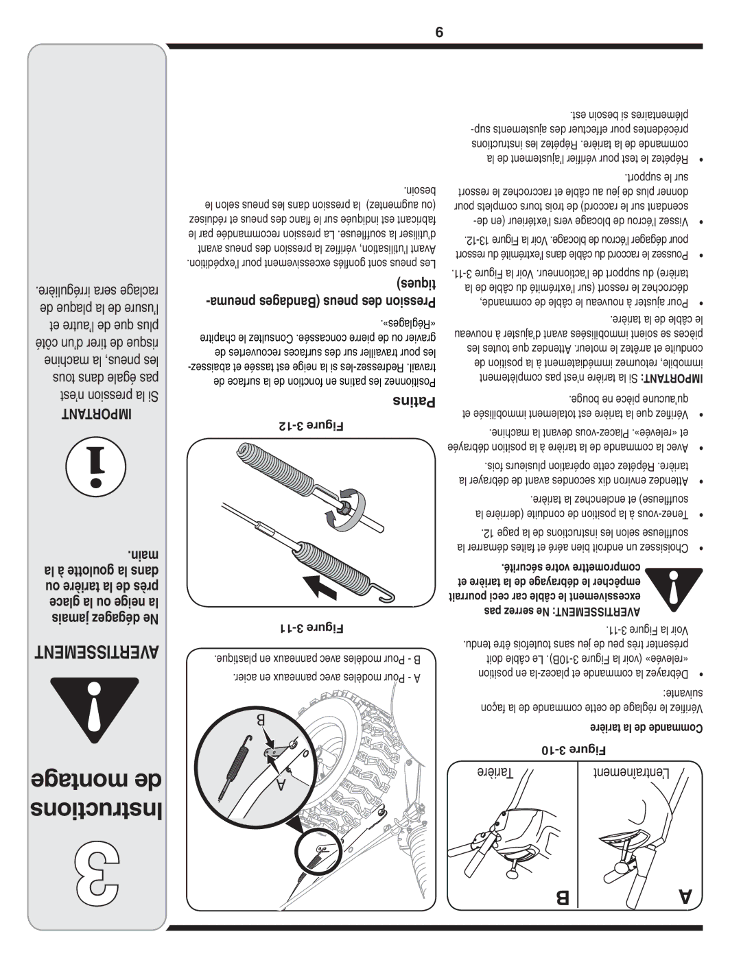 MTD Troy-Bilt warranty Tiques pneuma Bandages pneus des Pression, Support le sur 