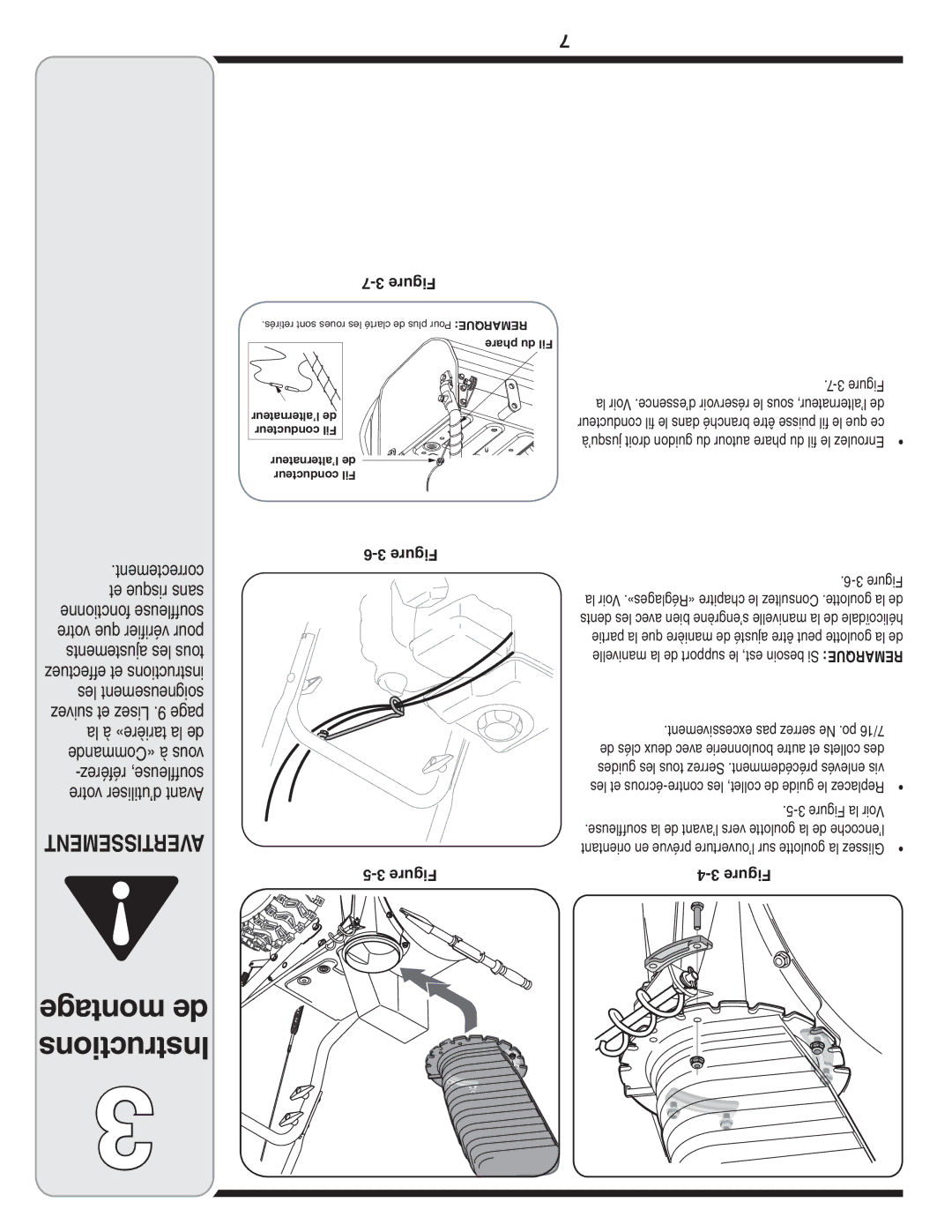 MTD Troy-Bilt warranty La Voir .«Réglages» chapitre le Consultez .goulotte la de 