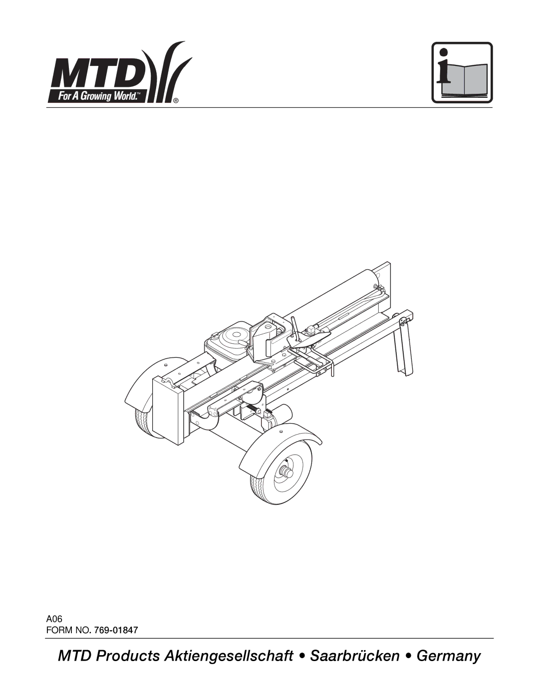 MTD A06, Wood Splitter manual Jqa=mêçÇìÅíë=âíáÉåÖÉëÉääëÅÜ~Ñí=√=p~~êÄêΩÅâÉå=√=dÉêã~åó 