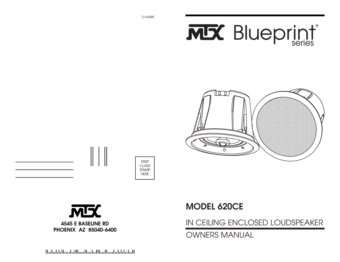 MTX Audio owner manual Model 620CE 