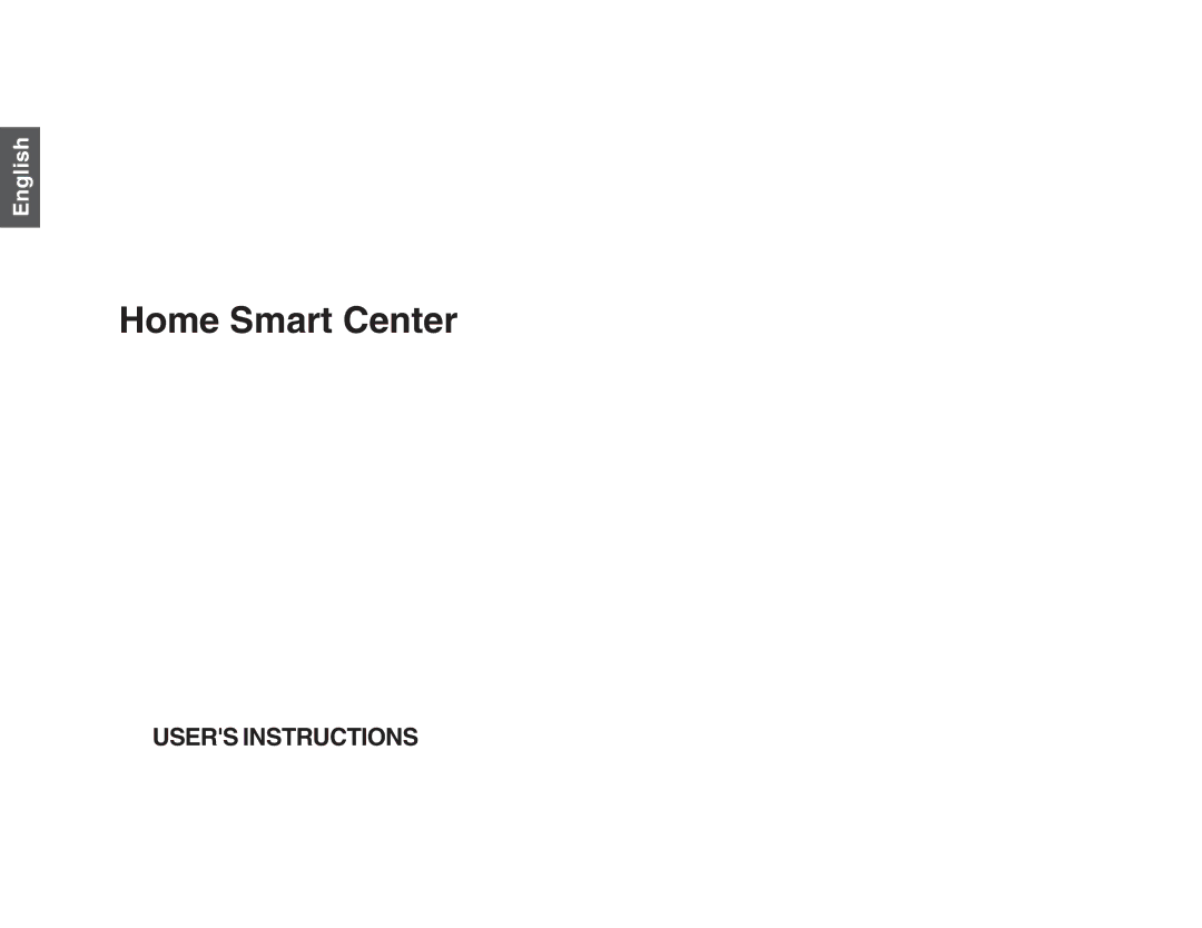 Multi-Link ML-100, ML-001 manual Home Smart Center 