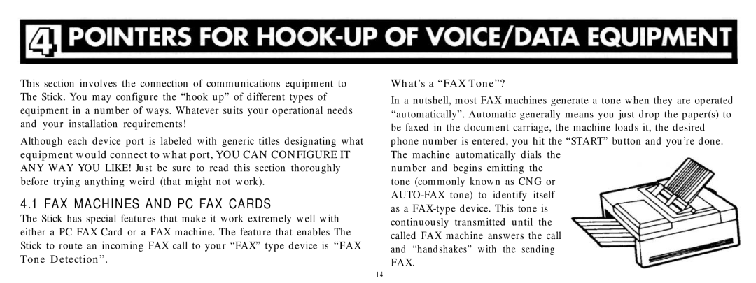 Multi-Link Voice/Fax/Modem Call Processor manual FAX Machines and PC FAX Cards 