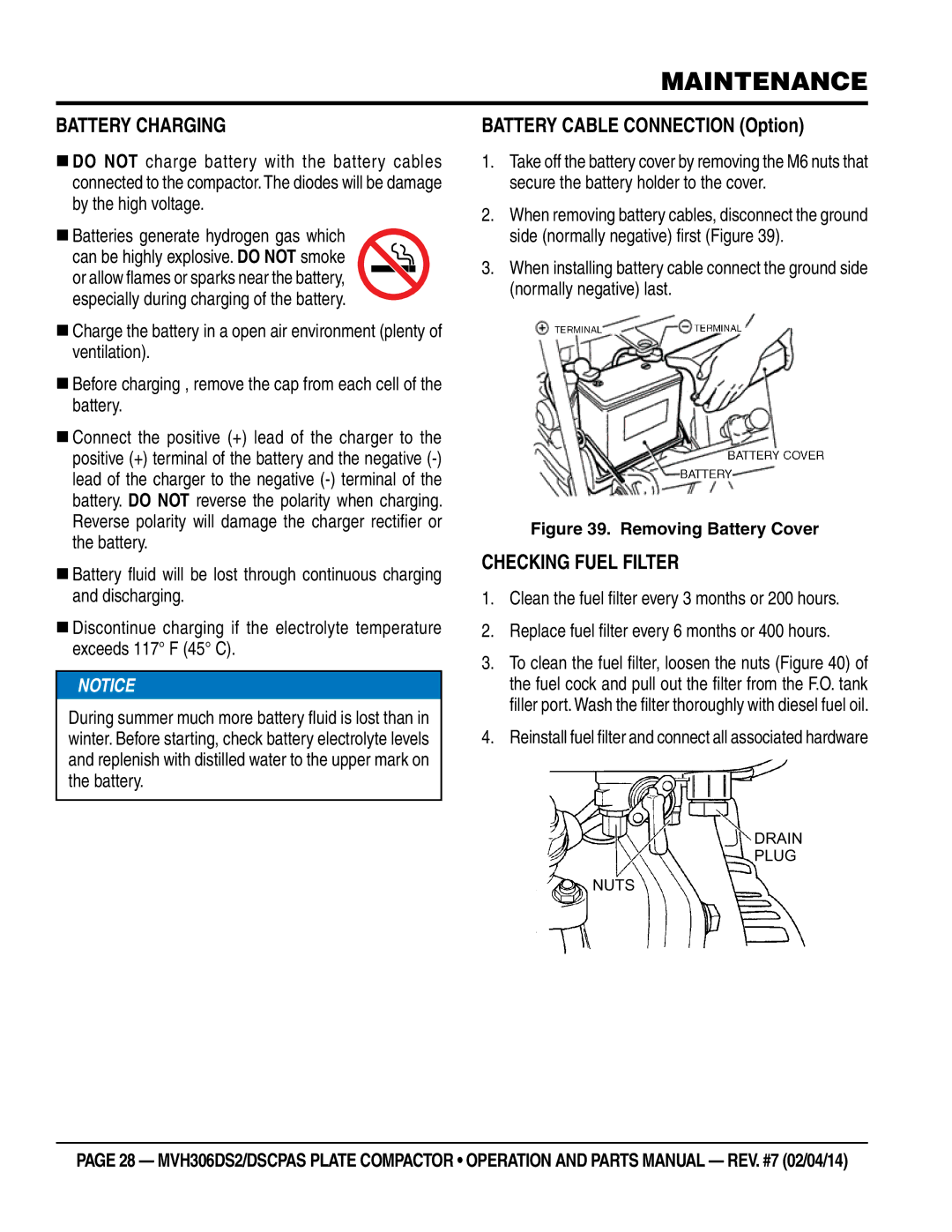 Multi Tech Equipment MVH306DSCPAS, MVH306DS2 manual Battery Cable Connection Option 