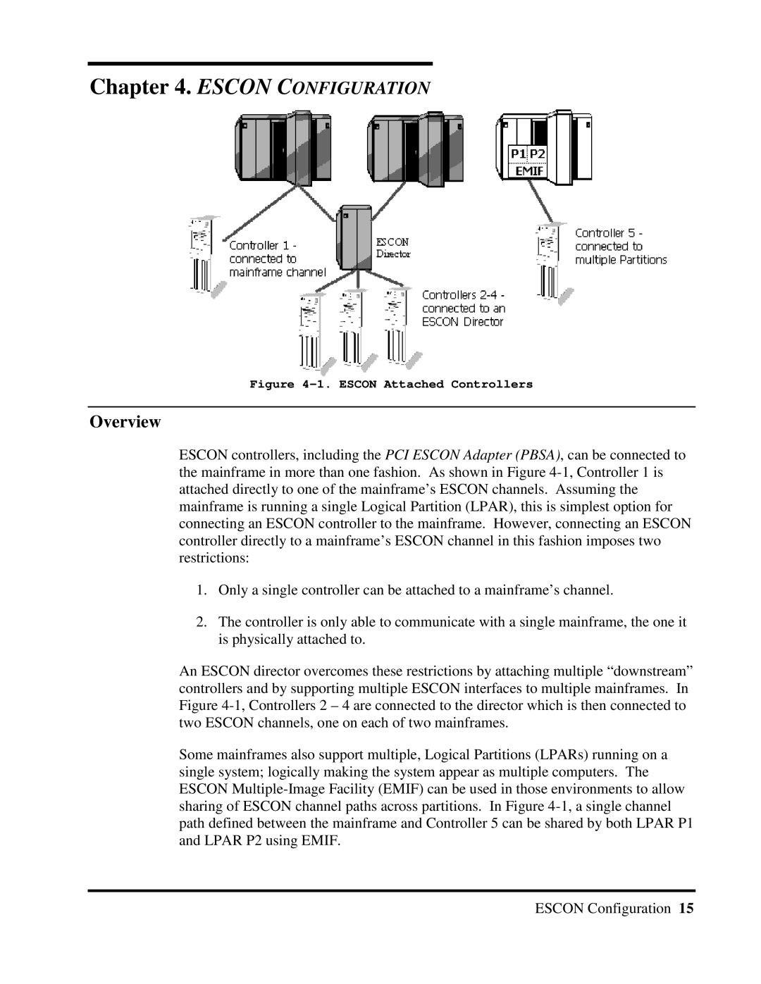 Multi-Tech Systems 40-01459-D0-001 manual Escon Configuration, Overview 