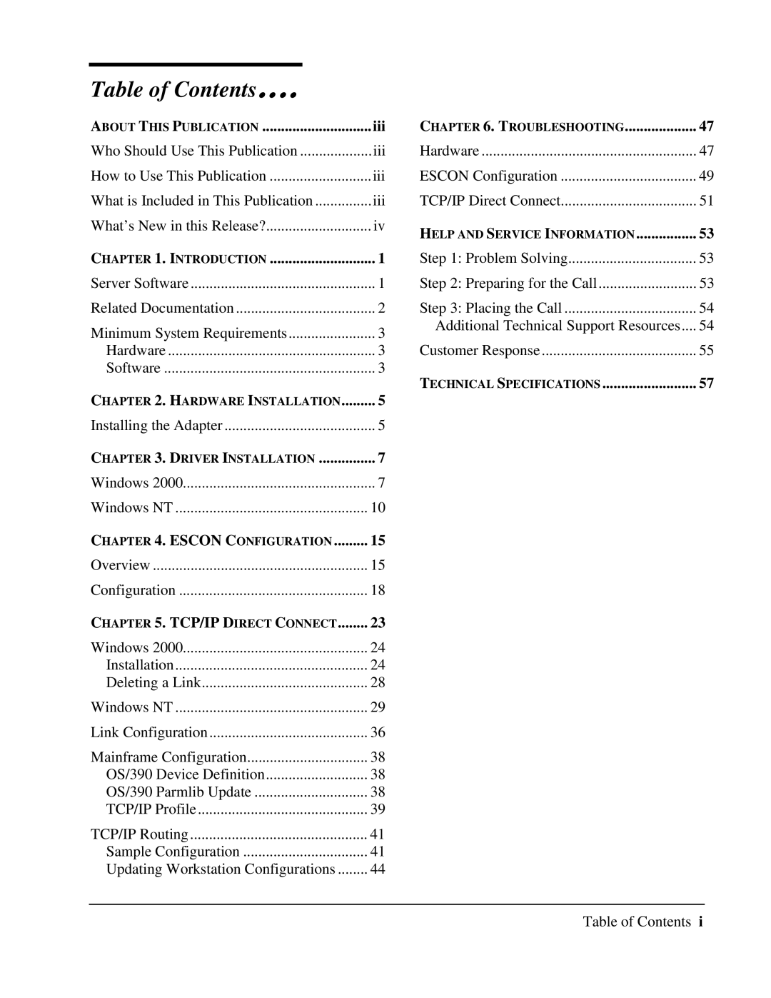 Multi-Tech Systems 40-01459-D0-001 manual Table of Contents∙ ∙ ∙ ∙ 