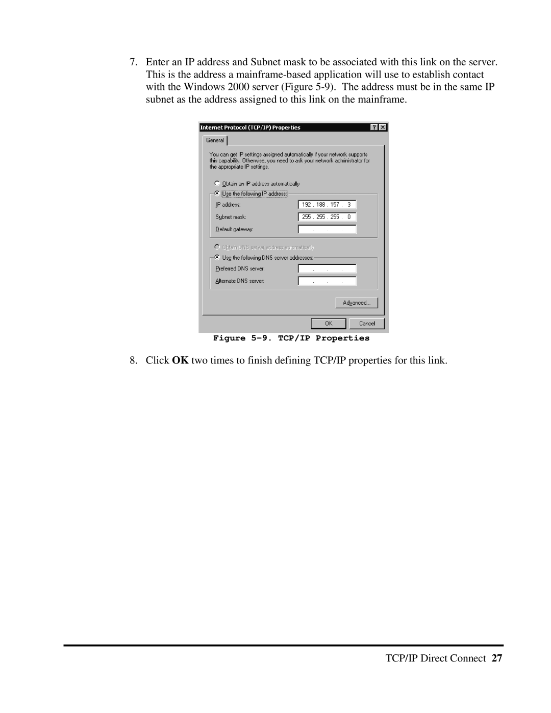 Multi-Tech Systems 40-01459-D0-001 manual TCP/IP Properties 