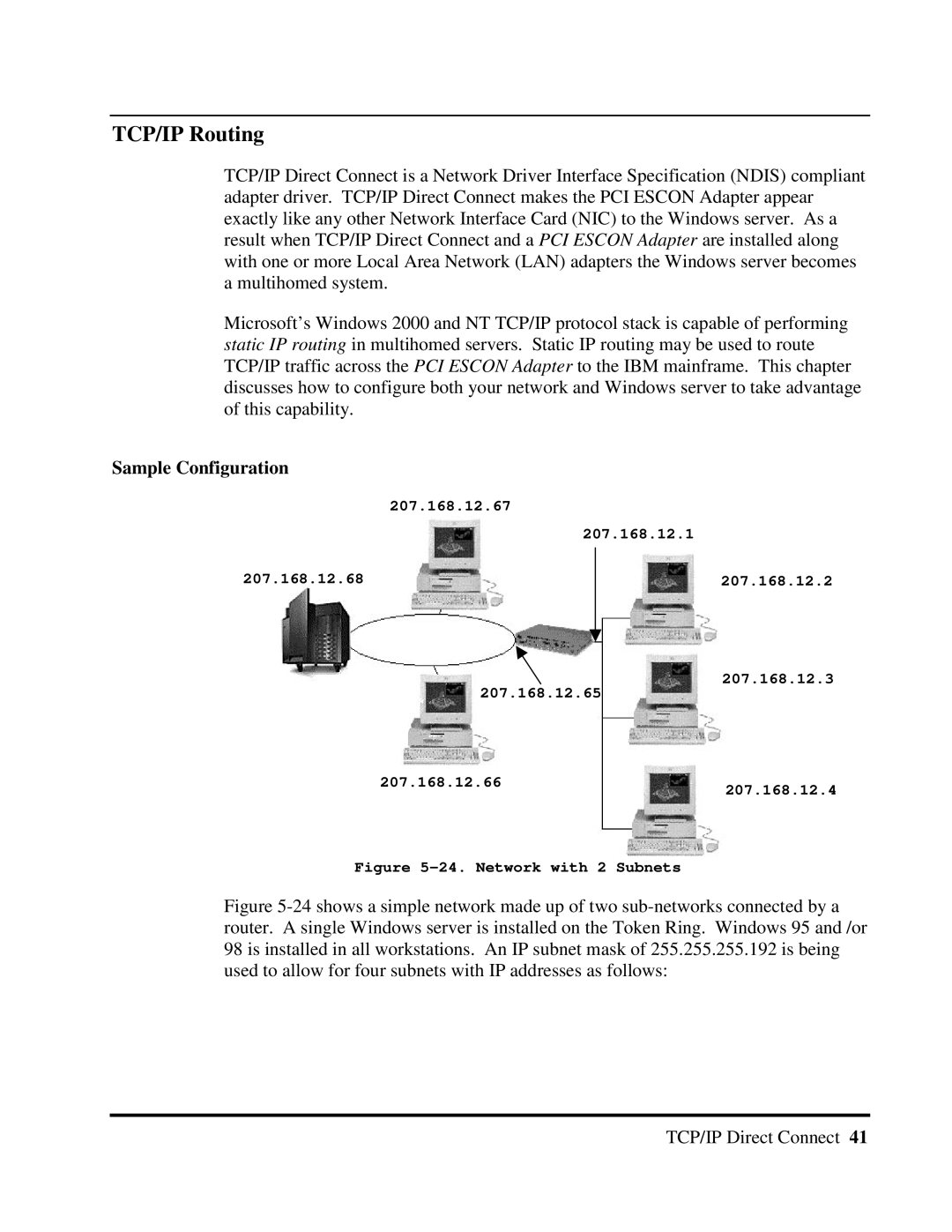 Multi-Tech Systems 40-01459-D0-001 manual TCP/IP Routing, Sample Configuration 