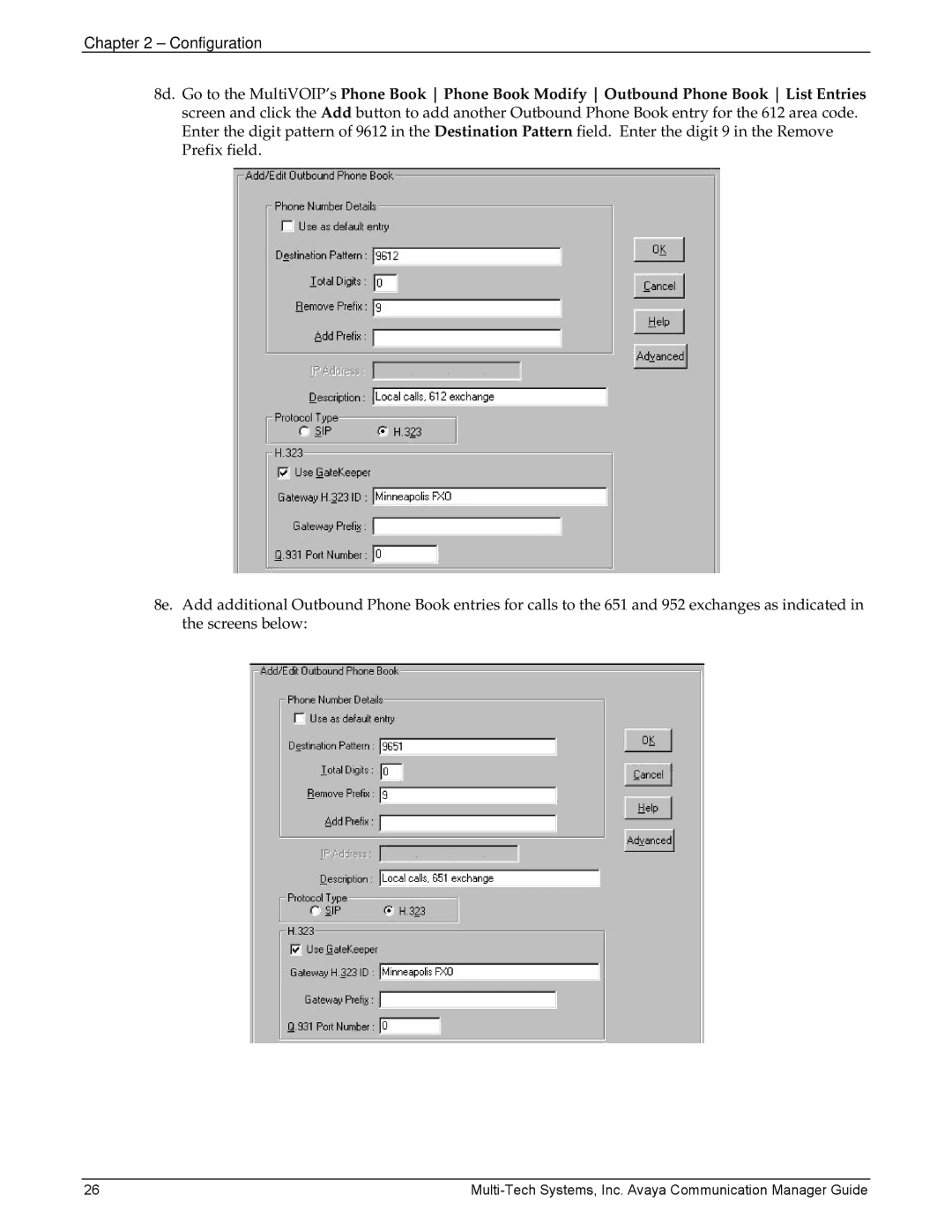 Multi-Tech Systems 410, MVP103 manual Configuration 