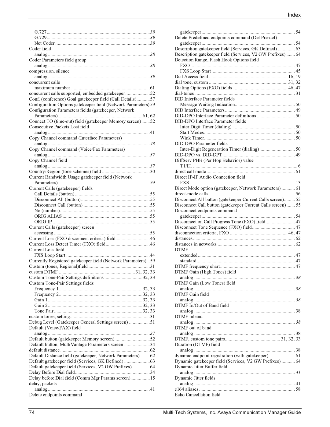 Multi-Tech Systems 410, MVP103 manual Coder field 