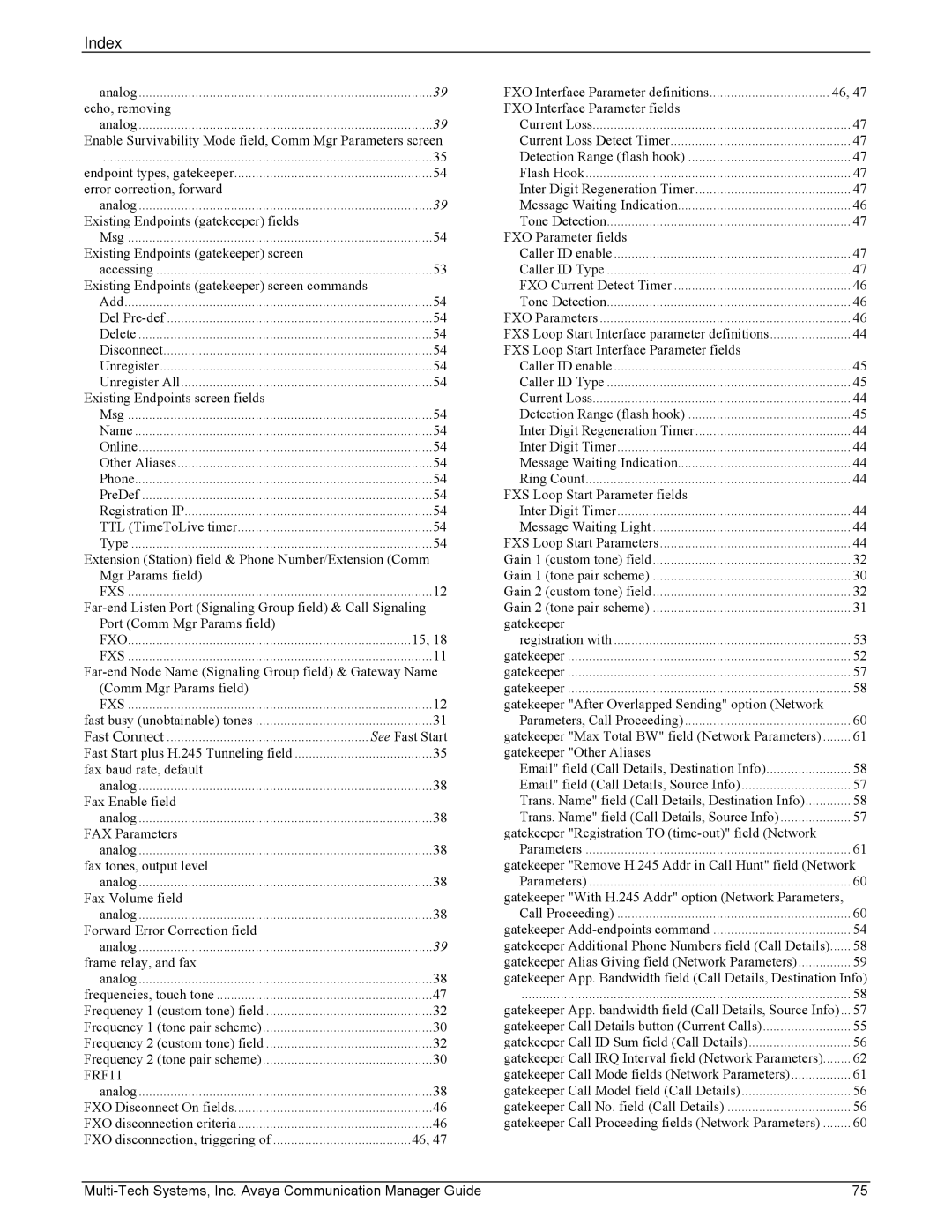 Multi-Tech Systems MVP103, 410 manual FRF11 