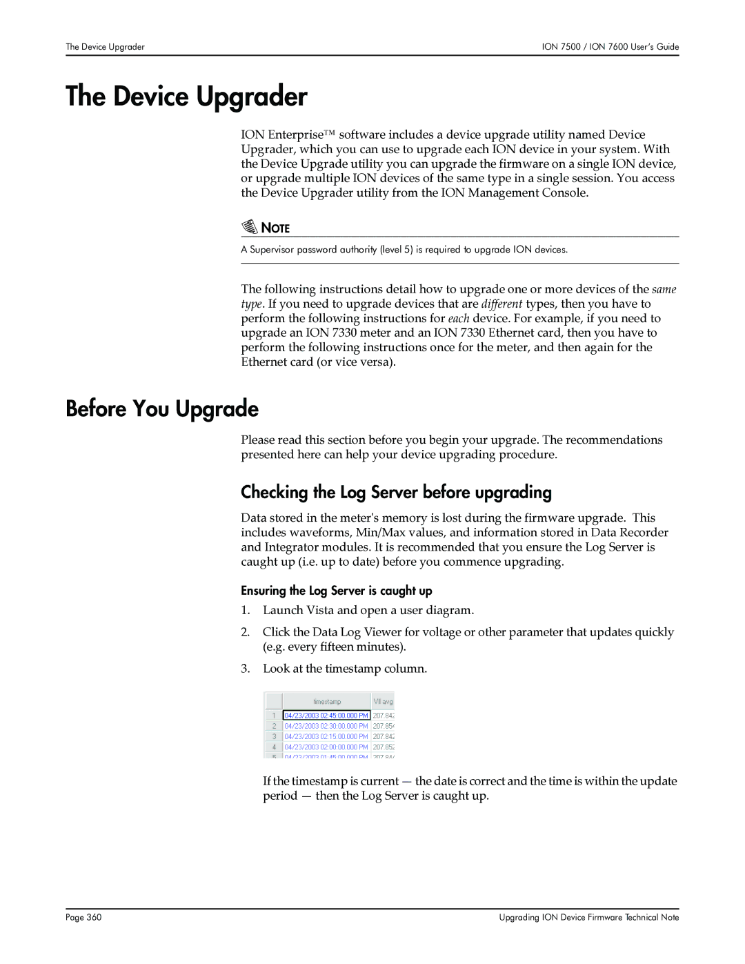 Multi-Tech Systems 7600, 7500 manual Device Upgrader, Before You Upgrade, Checking the Log Server before upgrading 