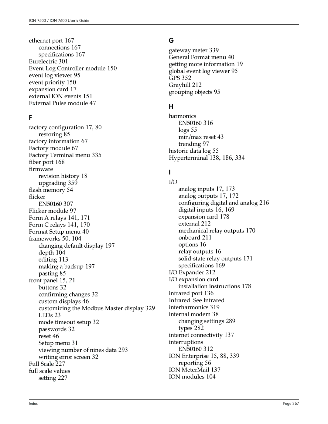 Multi-Tech Systems 7500, 7600 manual Index 