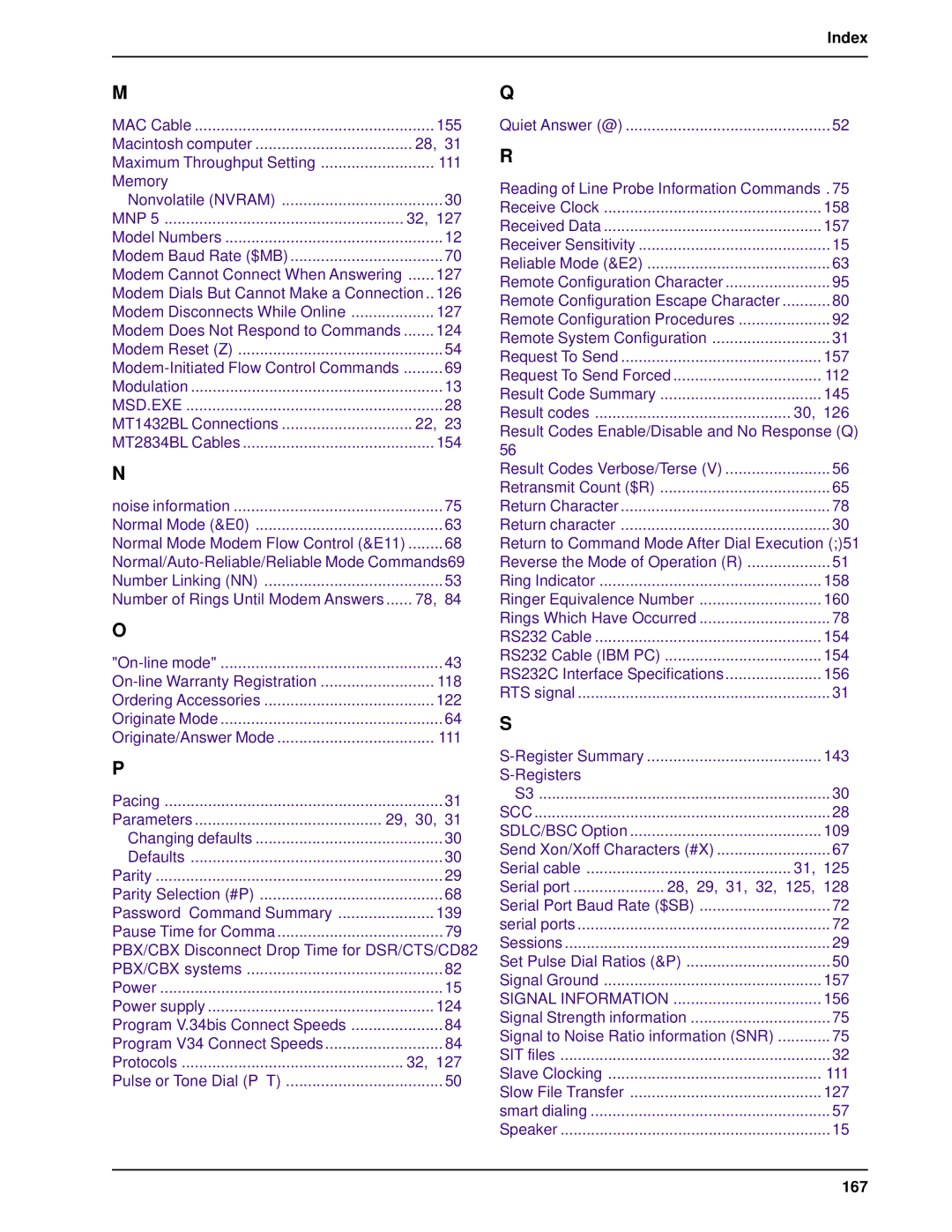 Multi-Tech Systems BL-Series manual 167 