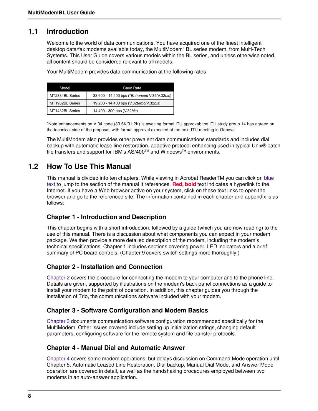 Multi-Tech Systems BL-Series manual Introduction, How To Use This Manual 