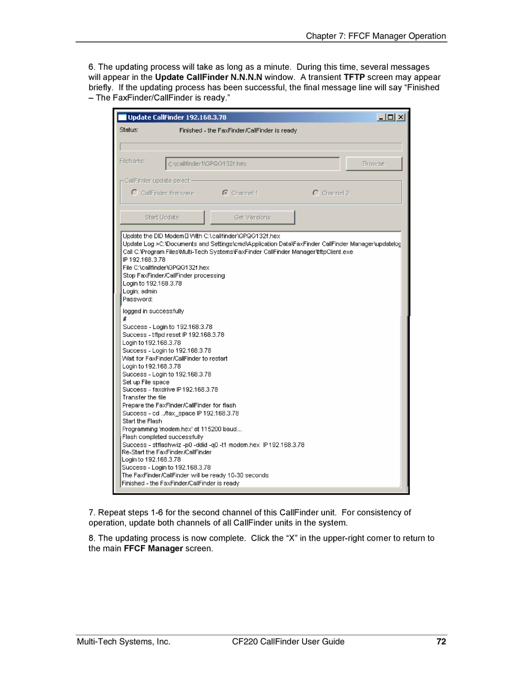 Multi-Tech Systems CF220 manual 