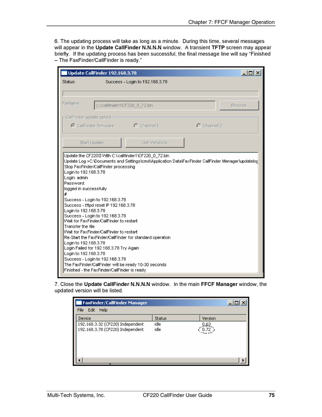 Multi-Tech Systems CF220 manual 