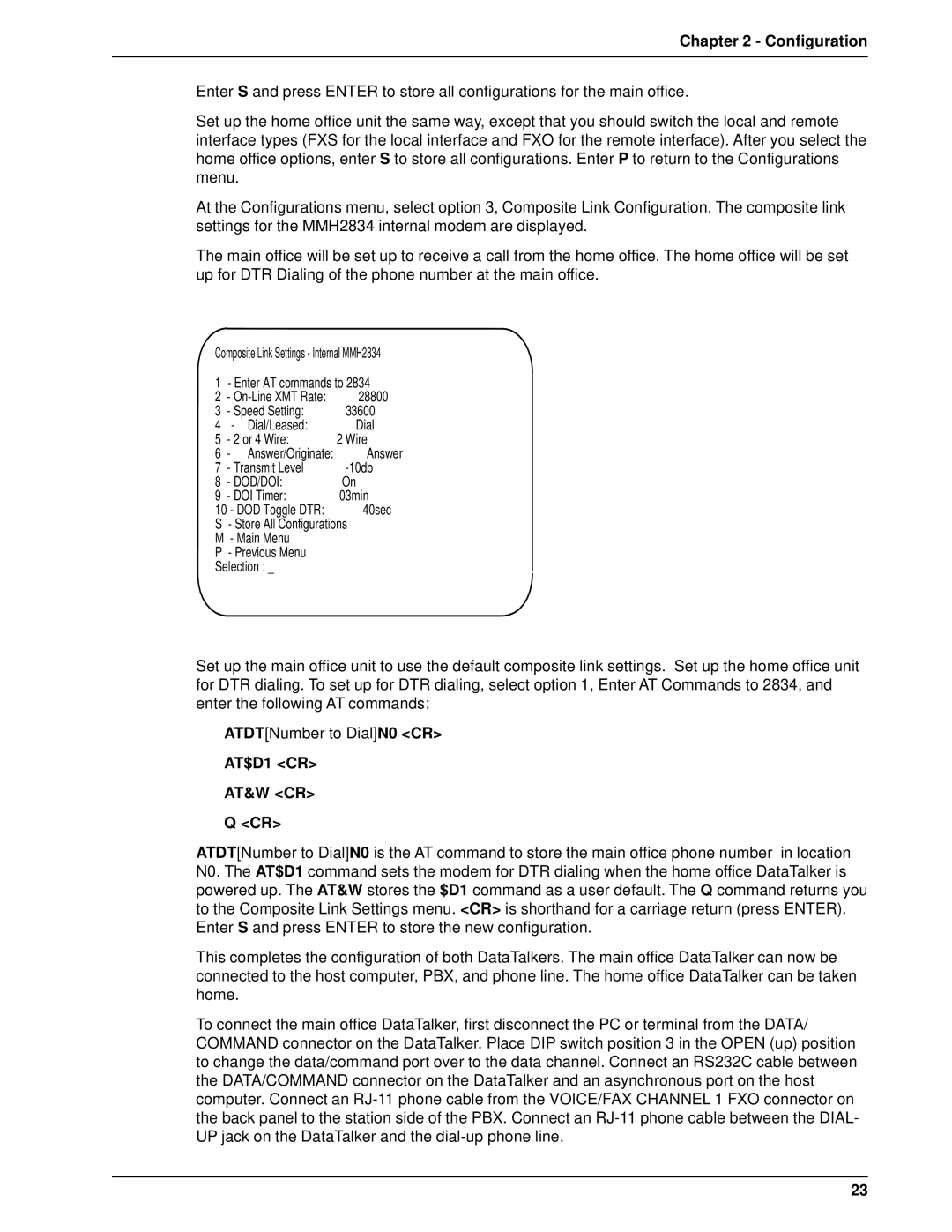 Multi-Tech Systems DT102/xx, DT101/xx owner manual AT$D1 CR, Dod/Doi 