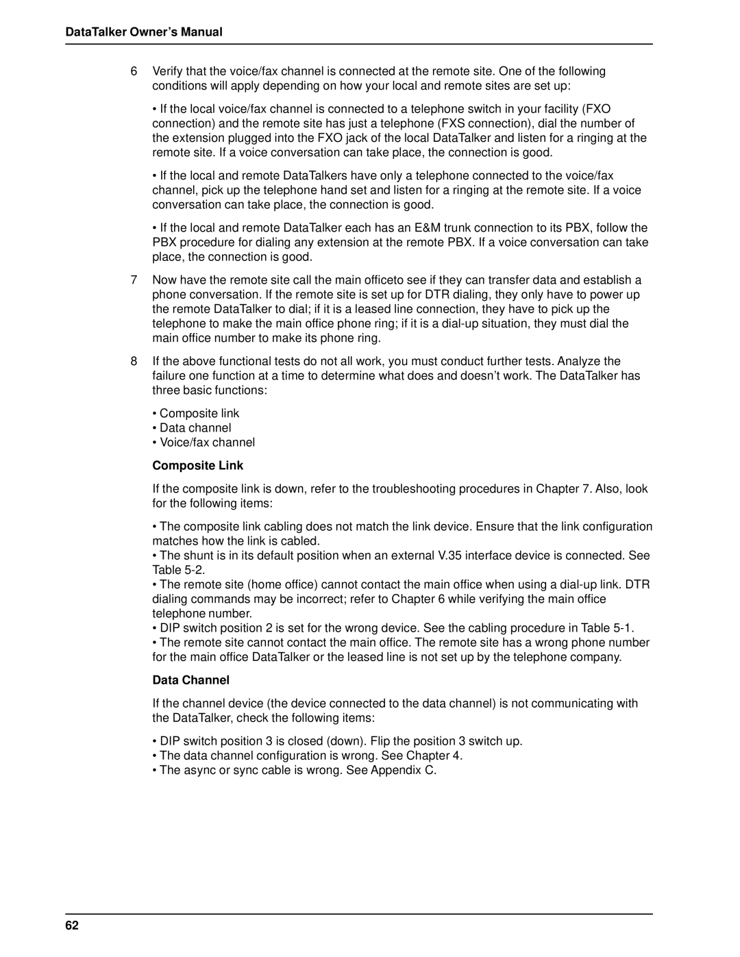 Multi-Tech Systems DT101/xx, DT102/xx owner manual Composite Link 