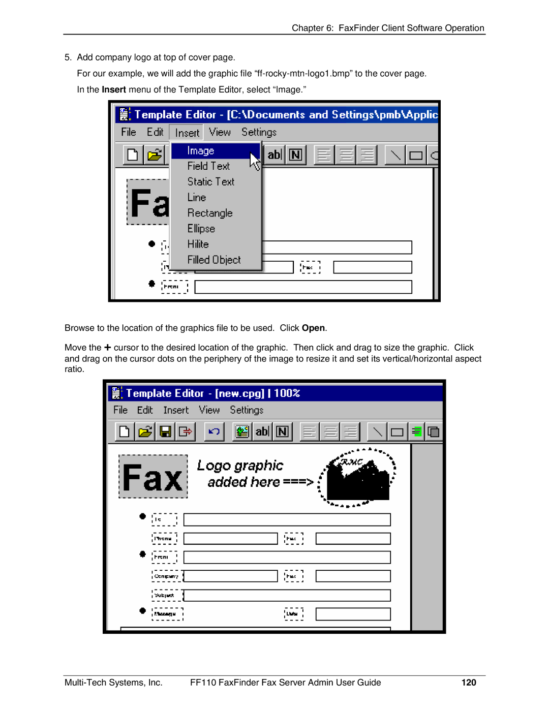 Multi-Tech Systems FF110 manual 120 