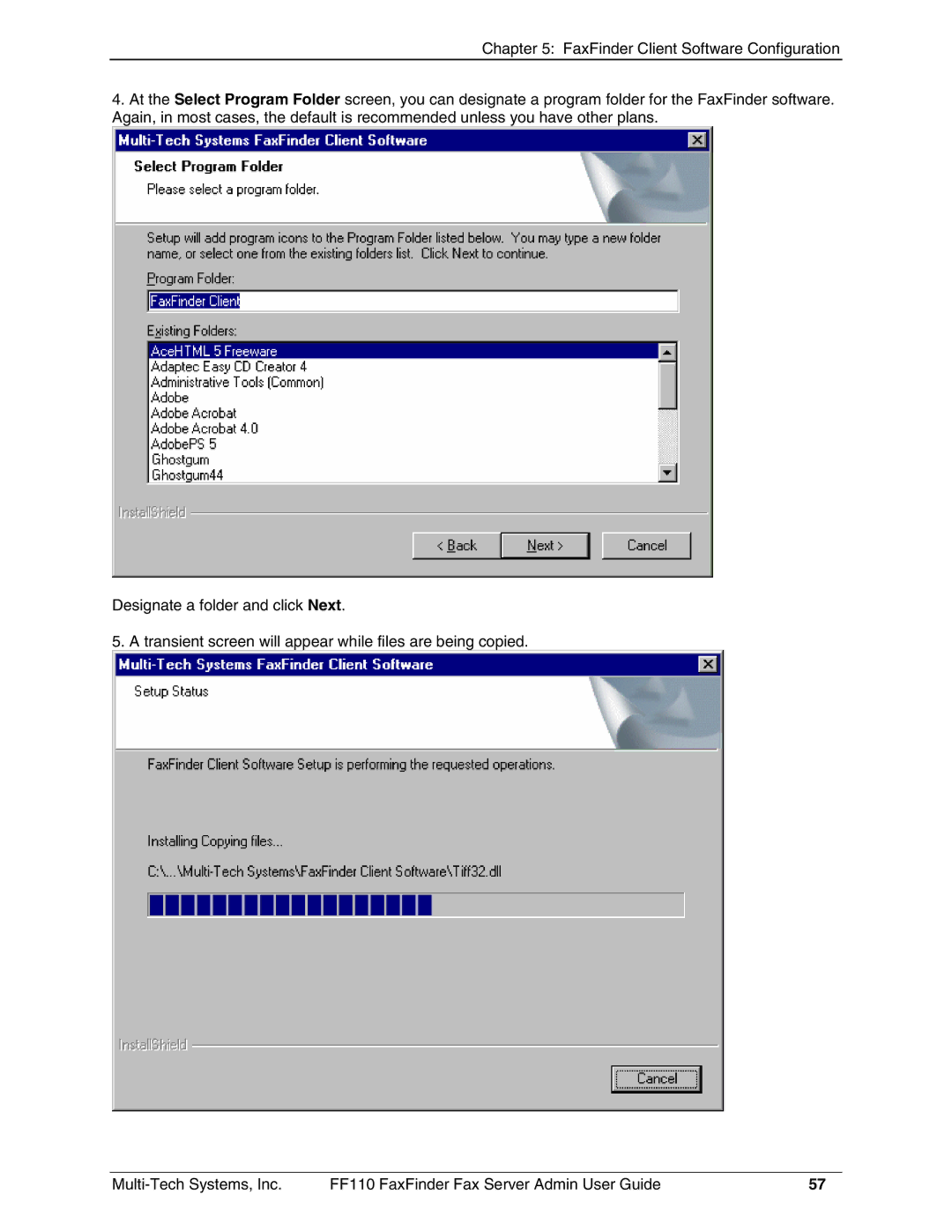 Multi-Tech Systems FF110 manual 