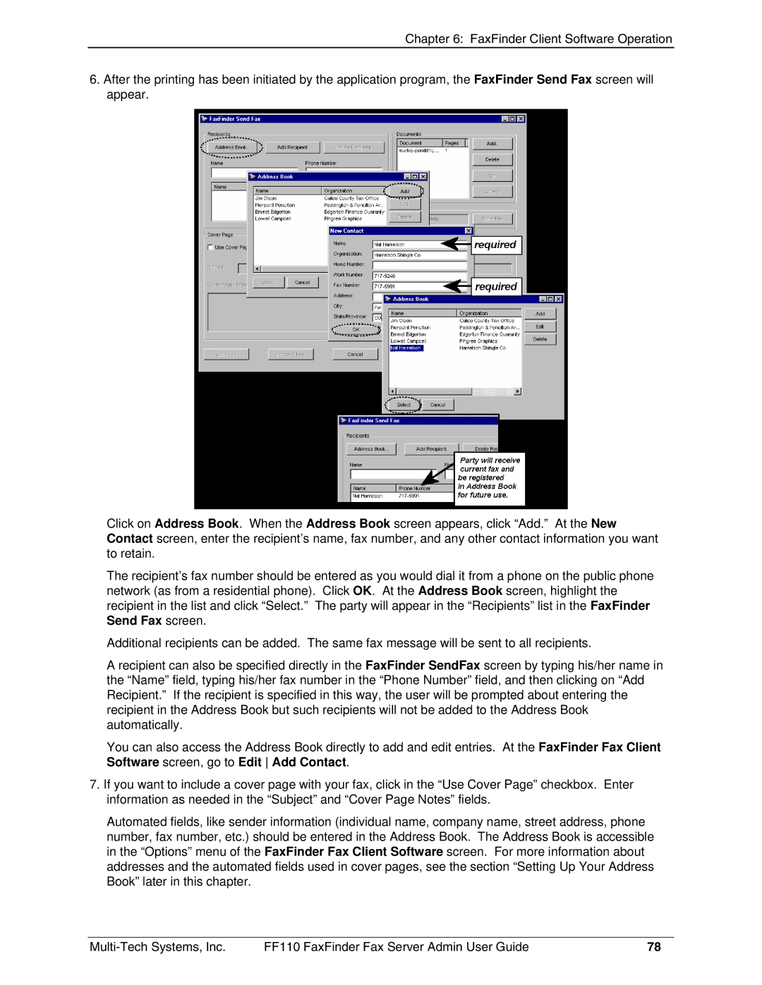 Multi-Tech Systems FF110 manual 