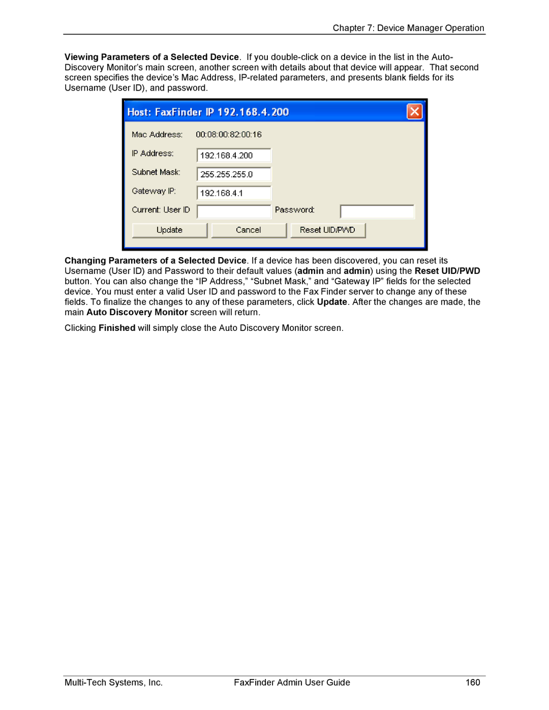 Multi-Tech Systems FF420, FF820, FF120, FF220 manual 