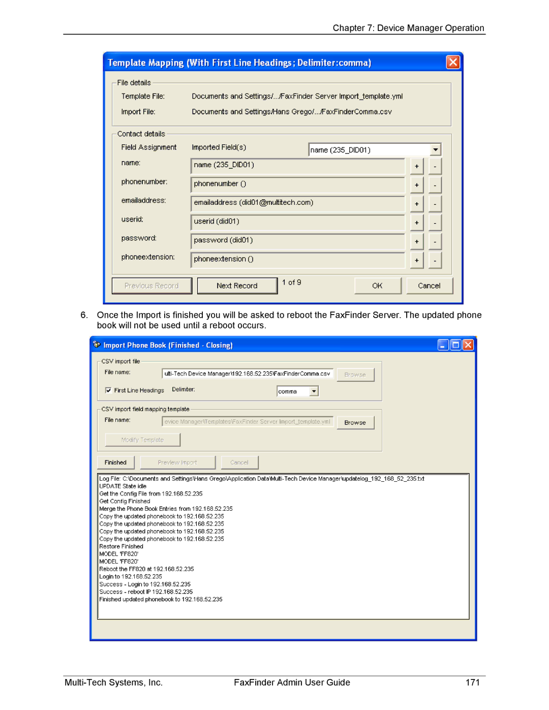 Multi-Tech Systems FF220, FF420, FF820, FF120 manual 