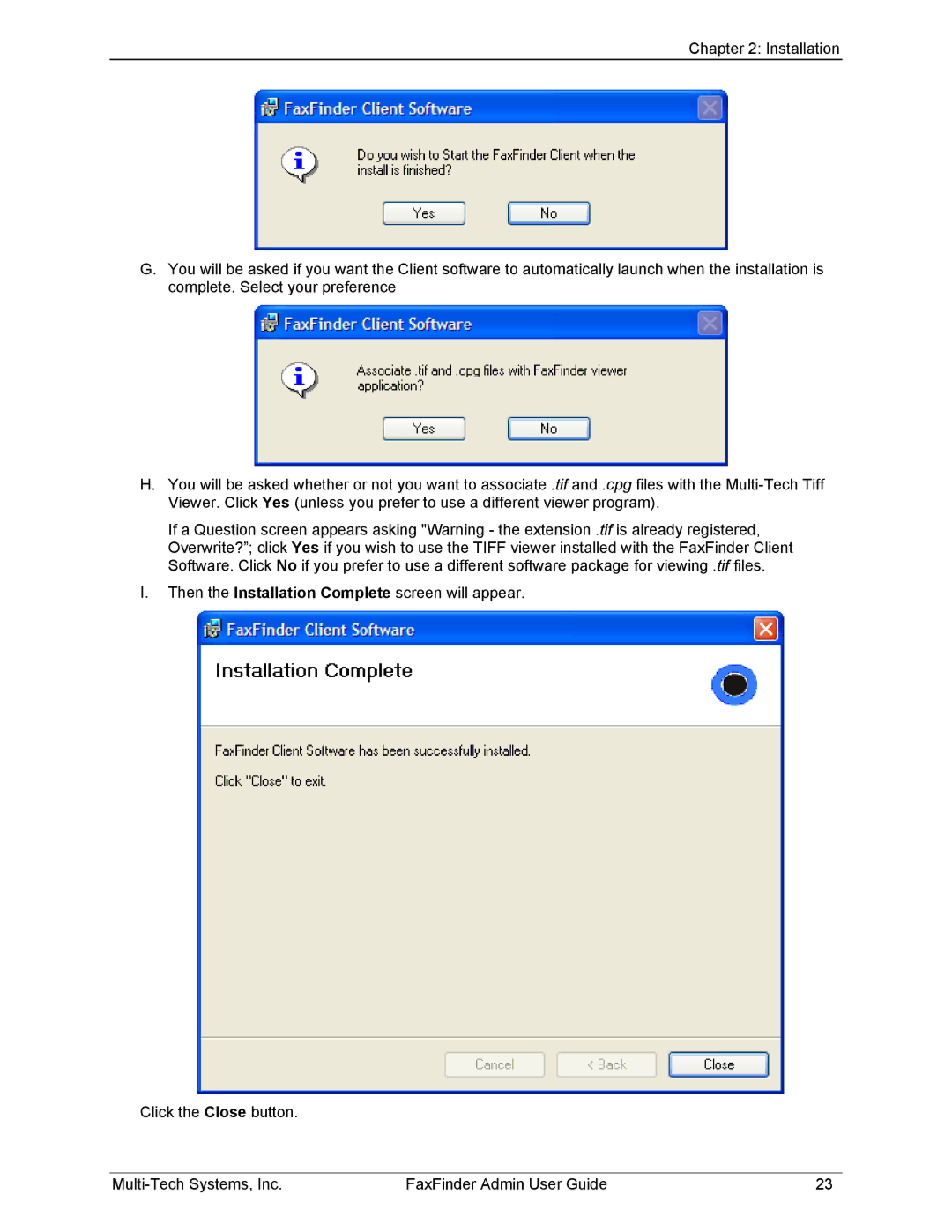 Multi-Tech Systems FF220, FF420, FF820, FF120 manual 