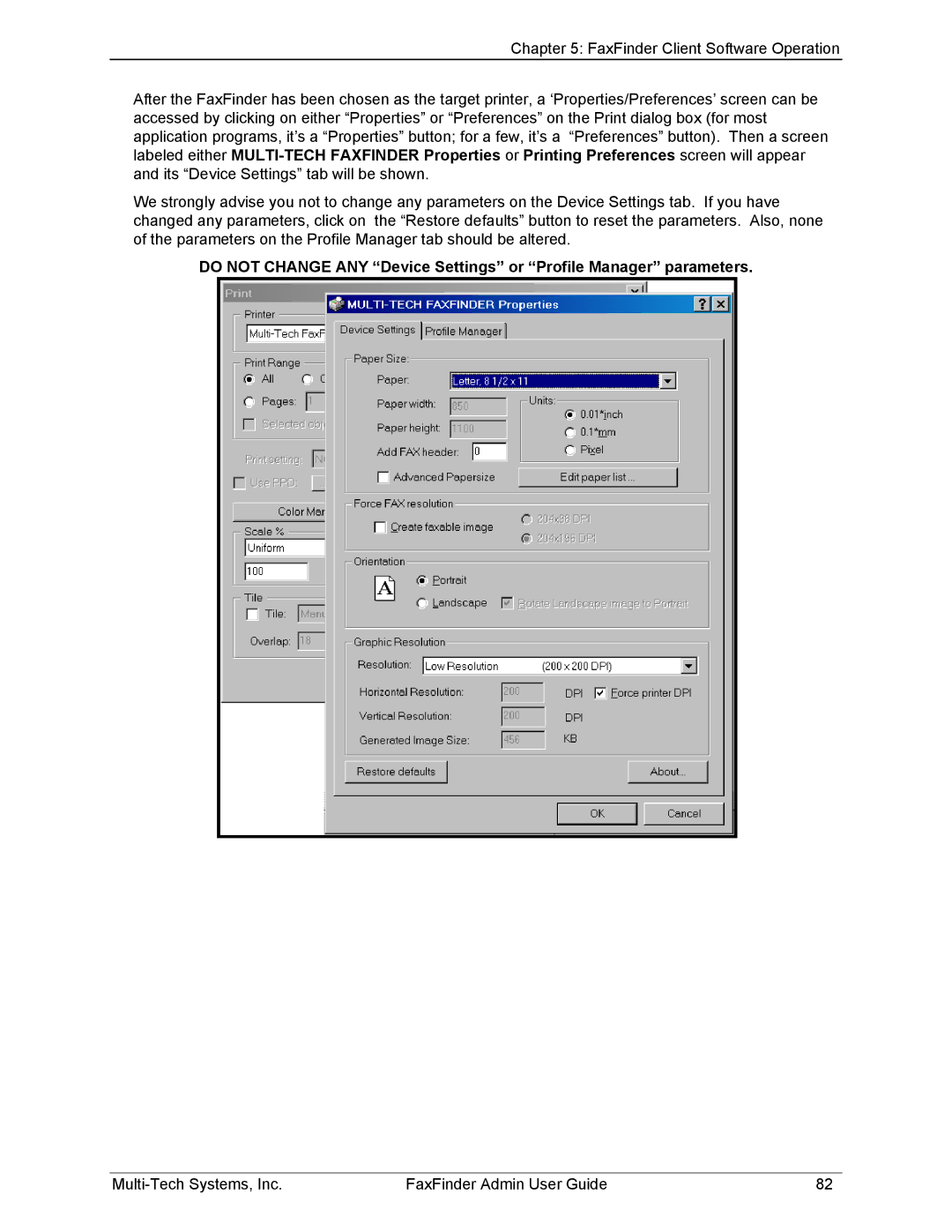 Multi-Tech Systems FF120, FF420, FF820, FF220 manual Multi-Tech Systems, Inc FaxFinder Admin User Guide 