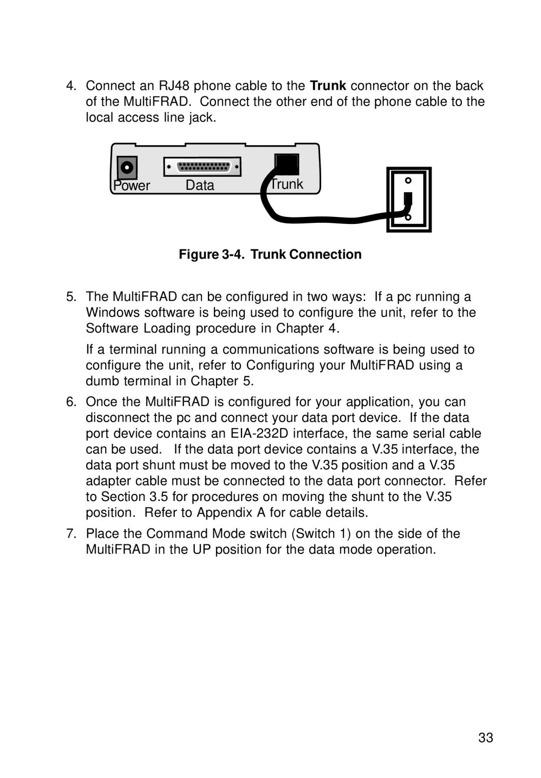 Multi-Tech Systems FR111 owner manual Power Data 