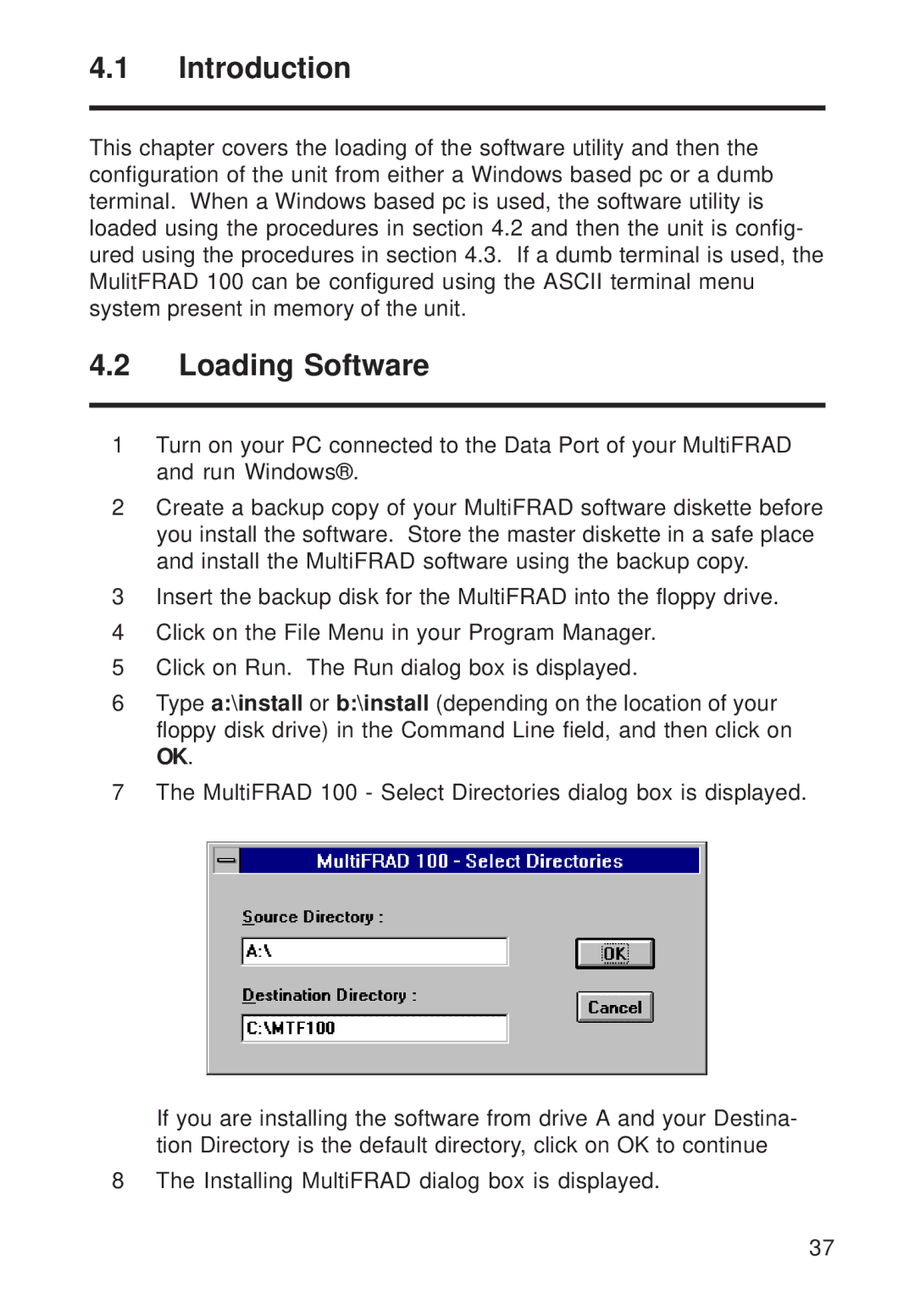 Multi-Tech Systems FR111 owner manual Introduction, Loading Software 