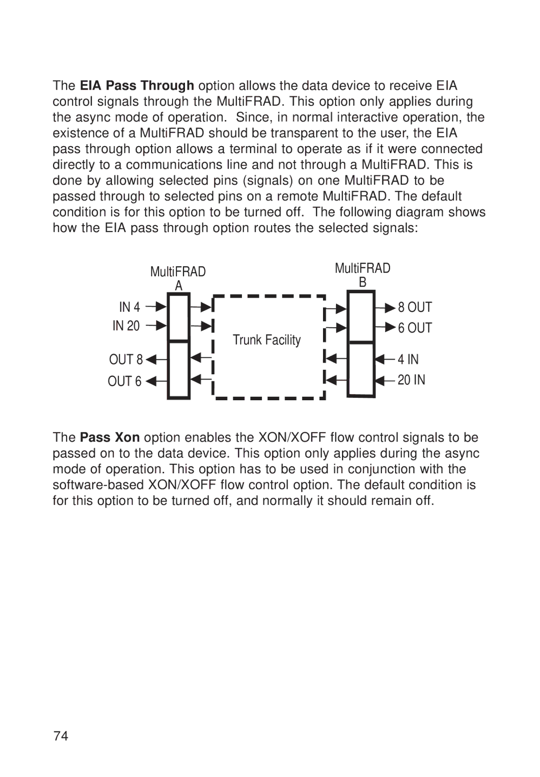 Multi-Tech Systems FR111 owner manual Trunk Facility 