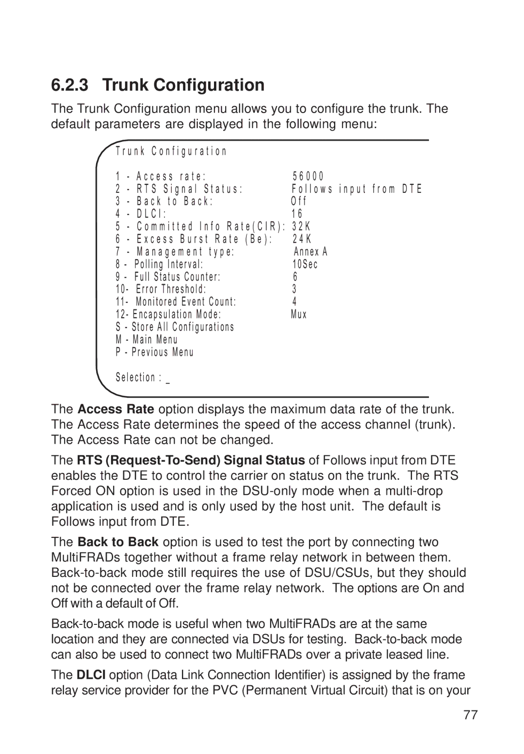 Multi-Tech Systems FR111 owner manual C e s s r a t e 0 0 