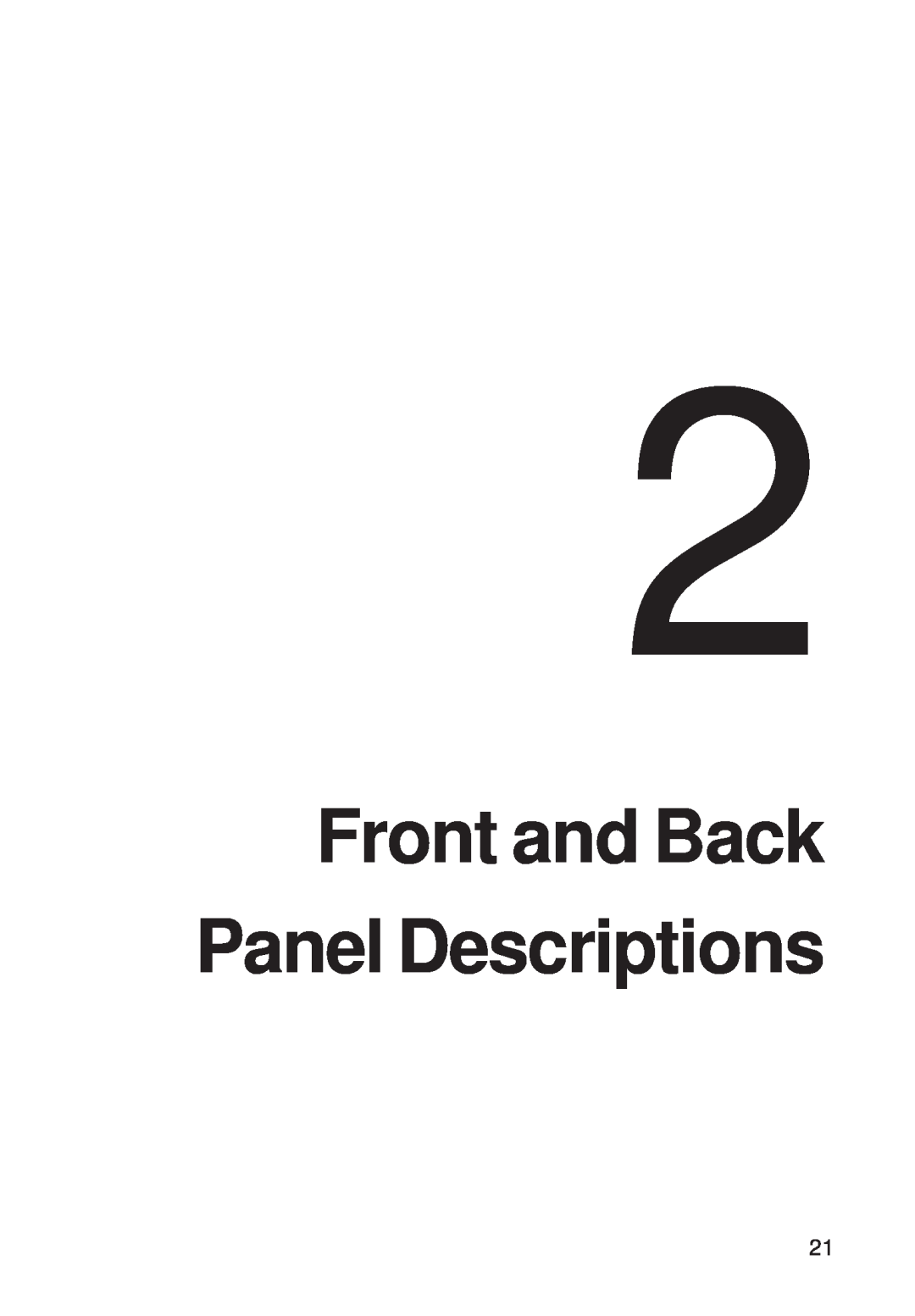 Multi-Tech Systems FR111 owner manual Front and Back Panel Descriptions 