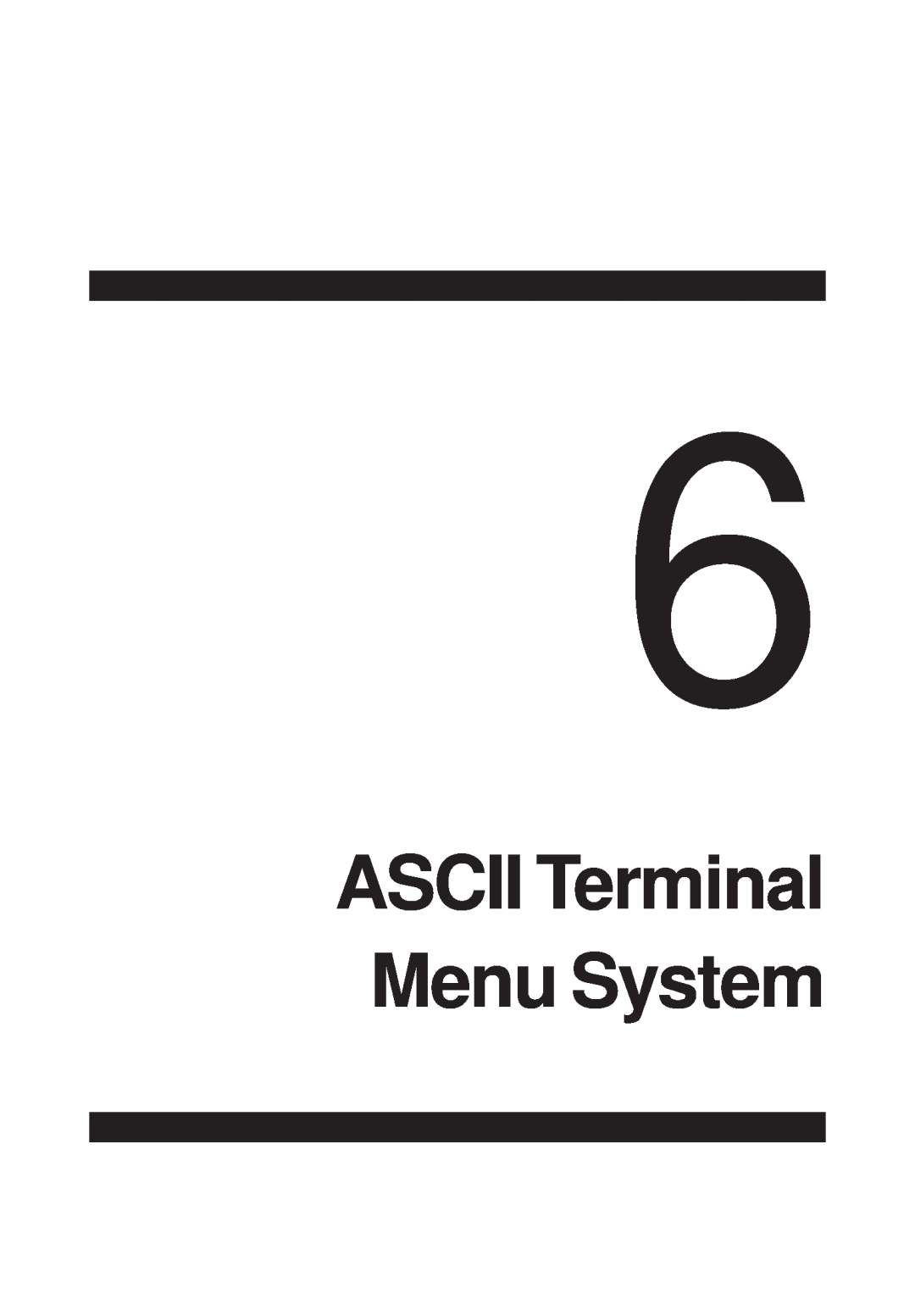 Multi-Tech Systems FR111 owner manual ASCII Terminal Menu System 