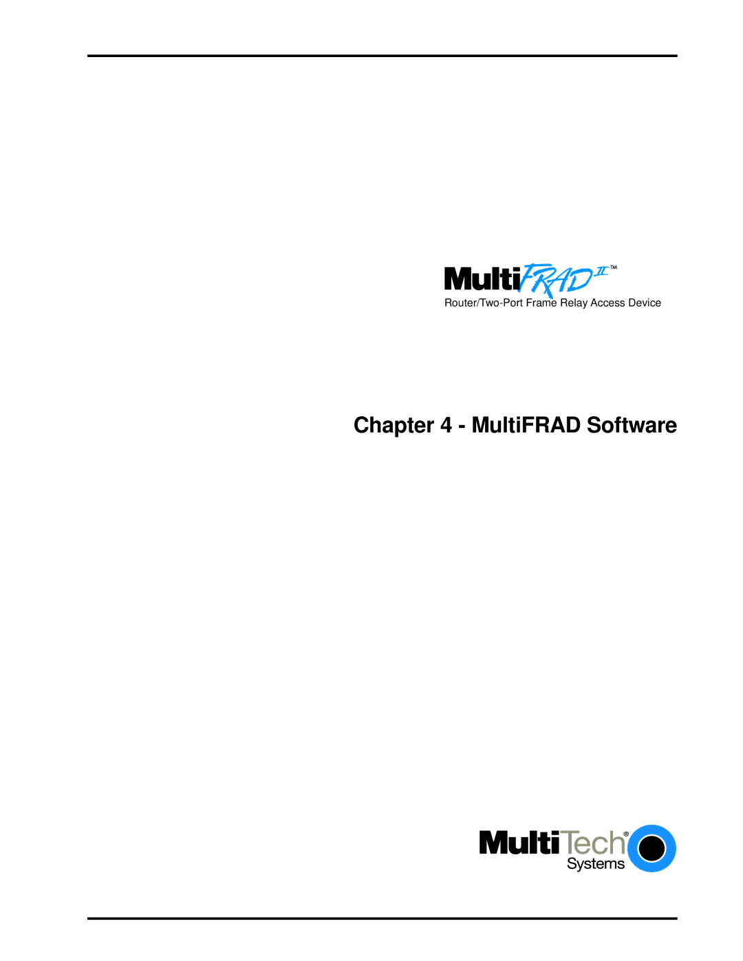 Multi-Tech Systems FR2201 manual MultiFRAD Software 