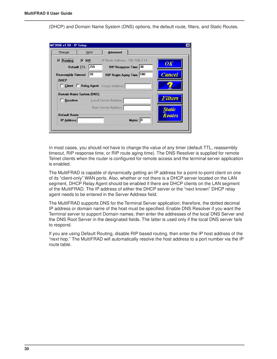 Multi-Tech Systems FR2201 manual MultiFRAD II User Guide 