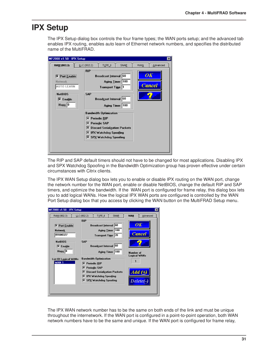 Multi-Tech Systems FR2201 manual IPX Setup 