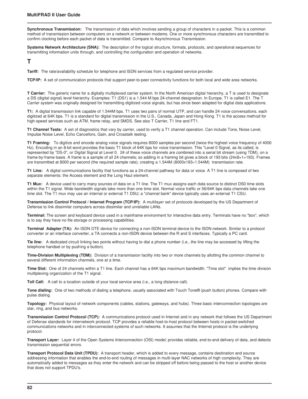 Multi-Tech Systems FR2201 manual MultiFRAD II User Guide 