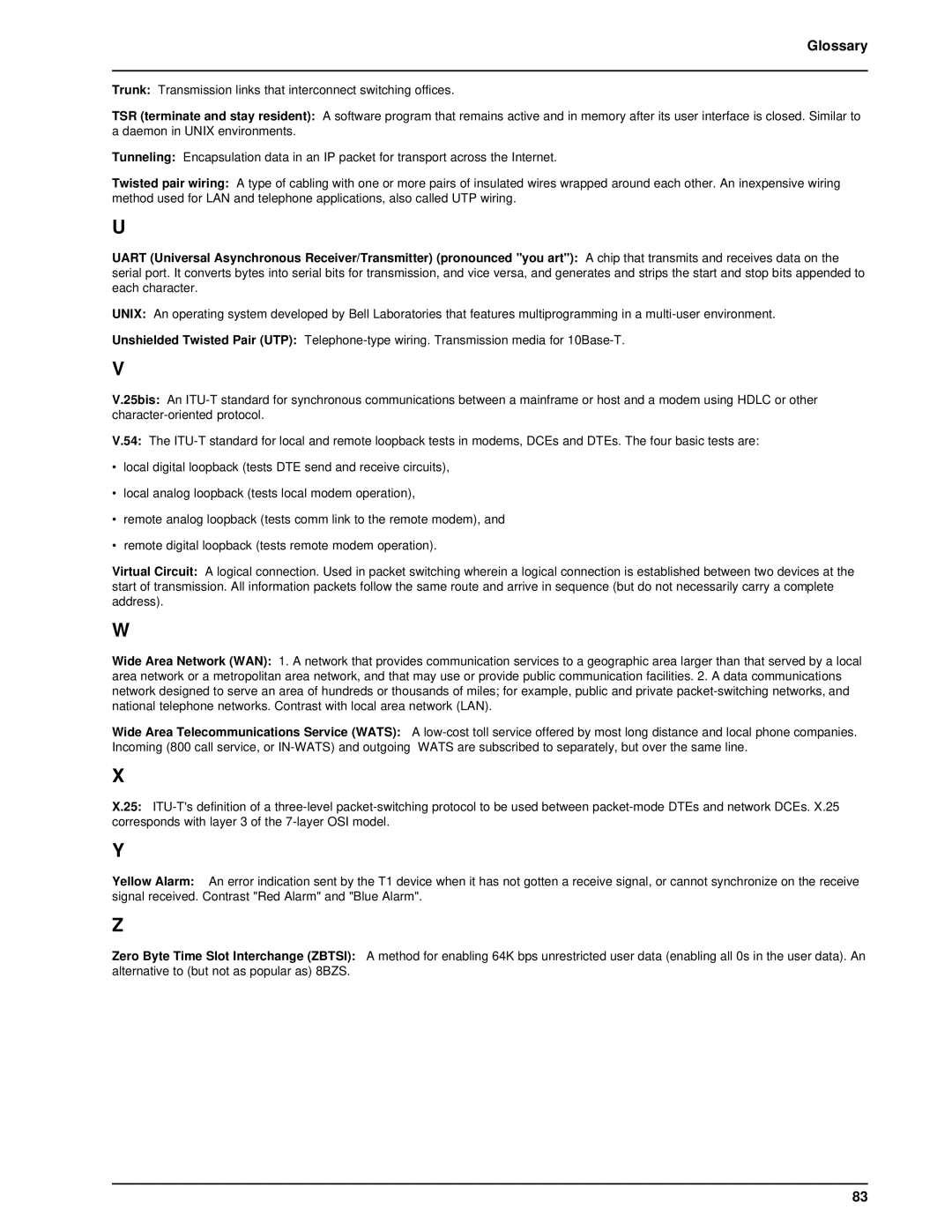 Multi-Tech Systems FR2201 manual Glossary 