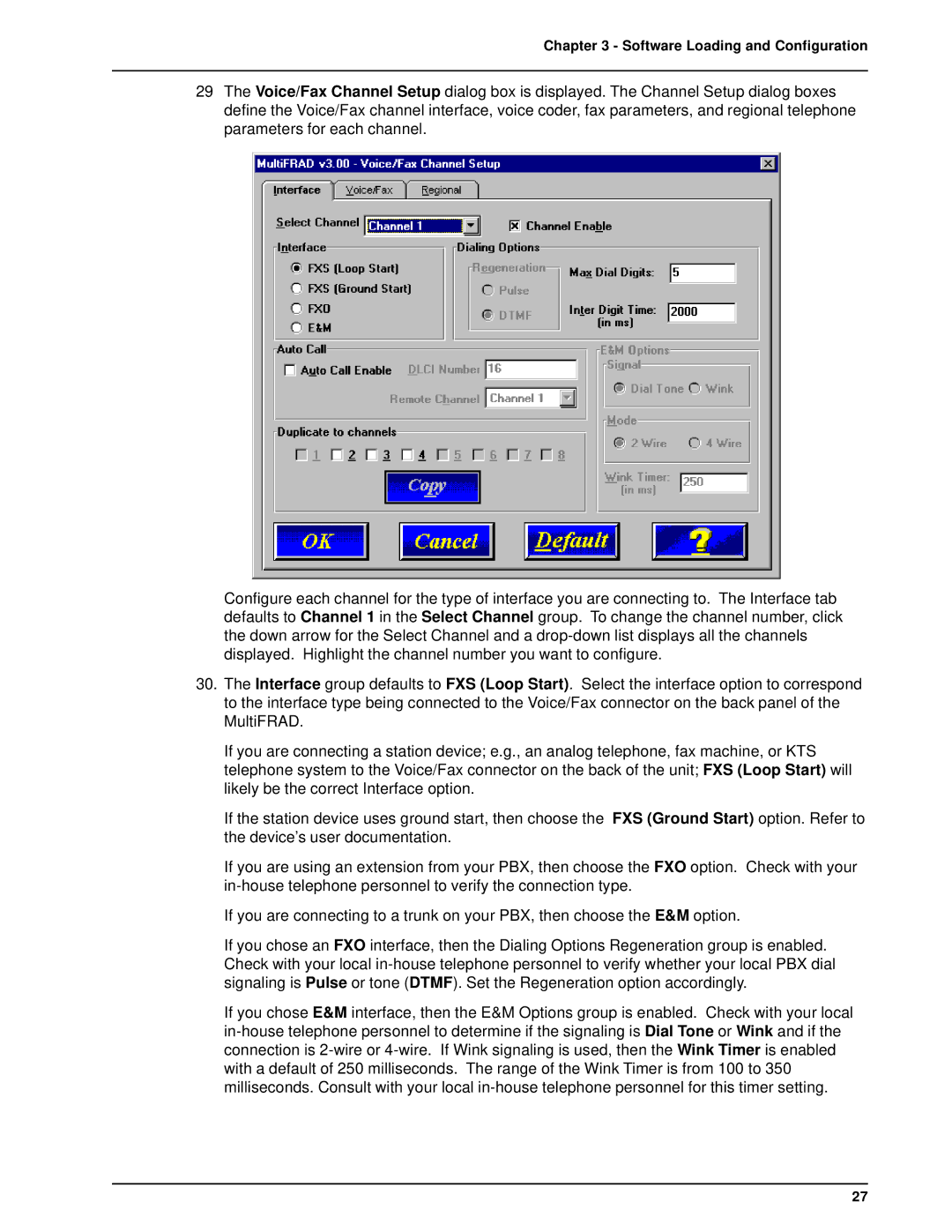 Multi-Tech Systems FR3100, FR3060 manual Software Loading and Configuration 