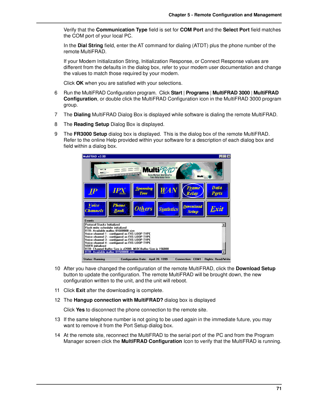 Multi-Tech Systems FR3100, FR3060 manual Remote Configuration and Management 