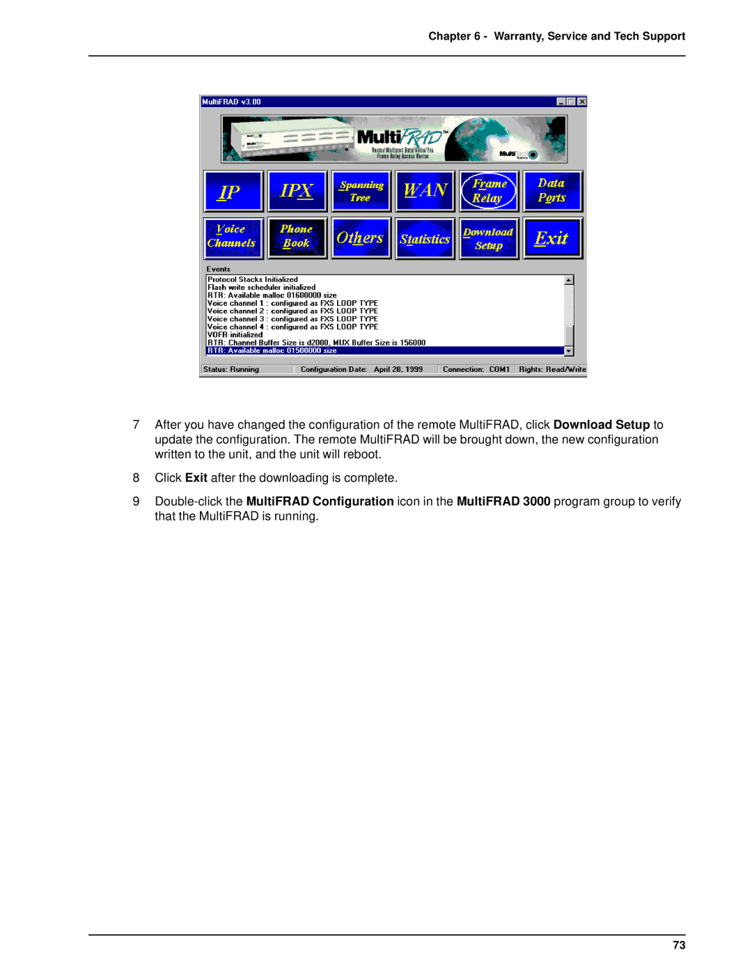 Multi-Tech Systems FR3100, FR3060 manual Warranty, Service and Tech Support 