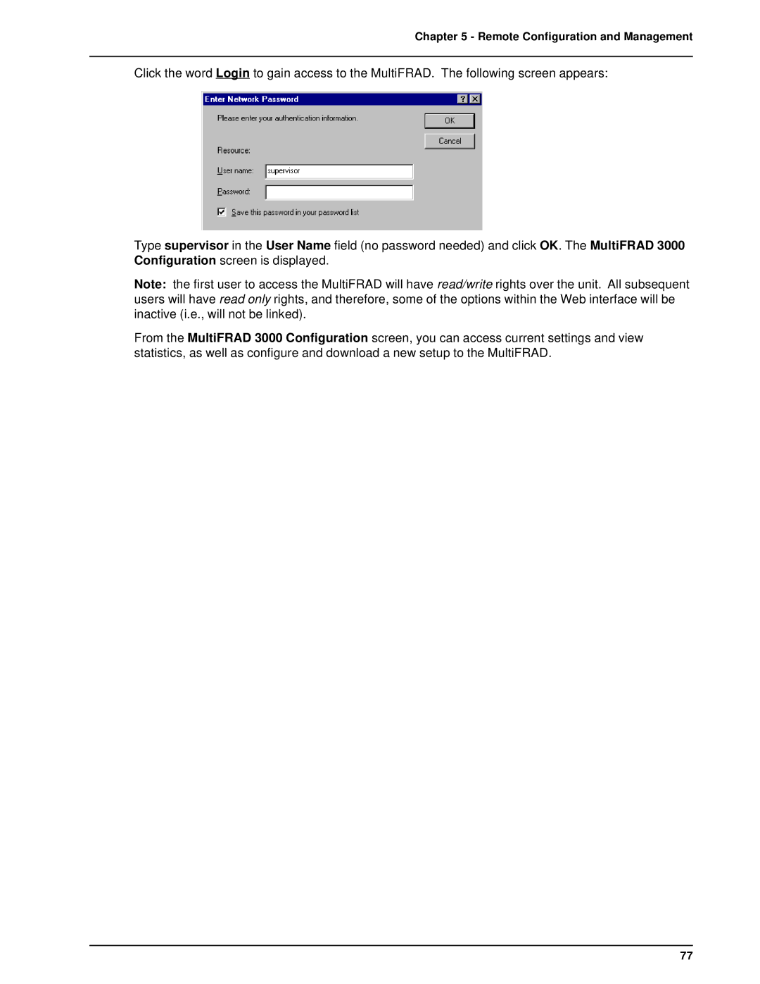 Multi-Tech Systems FR3100, FR3060 manual Remote Configuration and Management 