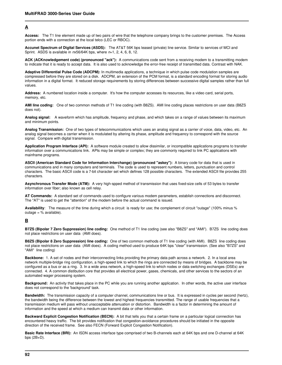 Multi-Tech Systems FR3060, FR3100 manual MultiFRAD 3000-Series User Guide 