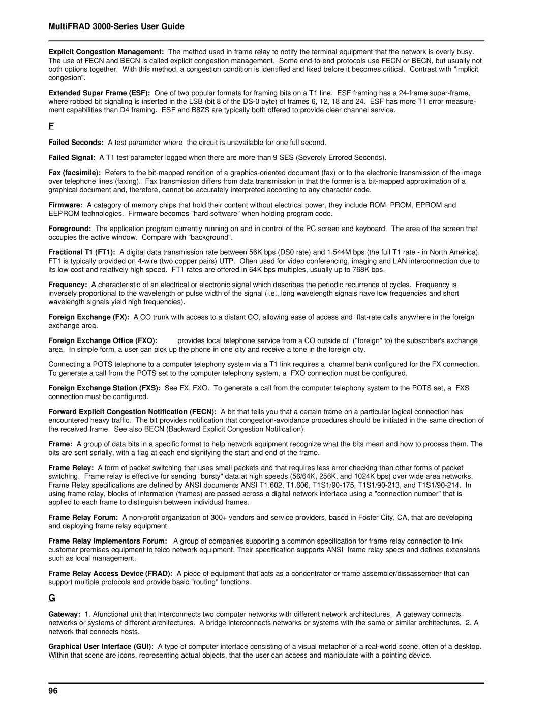 Multi-Tech Systems FR3060, FR3100 manual MultiFRAD 3000-Series User Guide 