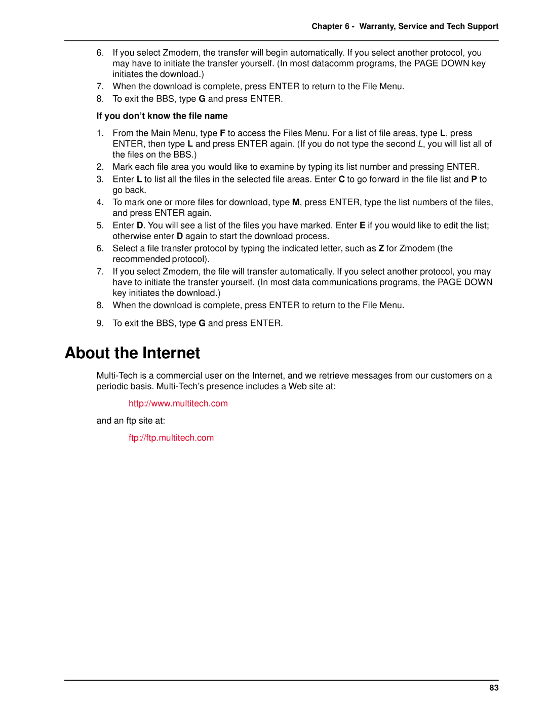 Multi-Tech Systems FR3060, FR3100, FR3060/V4, FR3060/V8, FR3100/V4, FR3100/V8 manual About the Internet 